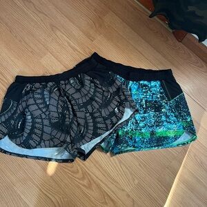 Champion Women's Black and Blue Athletic Shorts